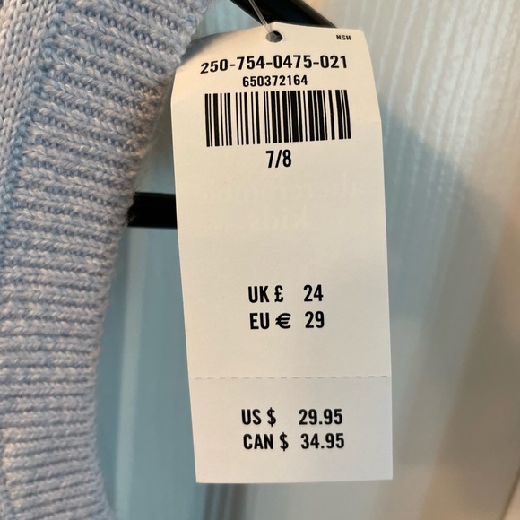 Abercrombie Kids Light Blue Vest - Picture 4 of 5